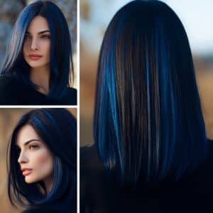 Dark Blue Hair