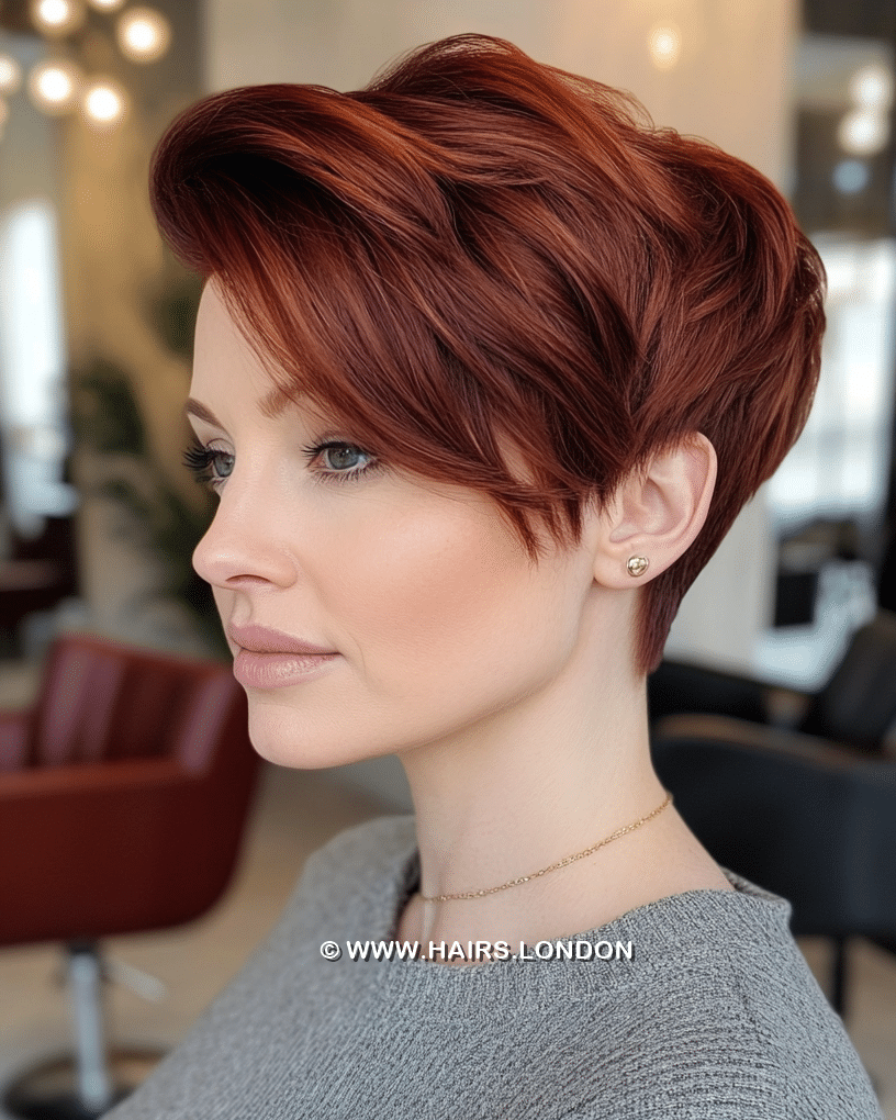 Deep Auburn Red Hair