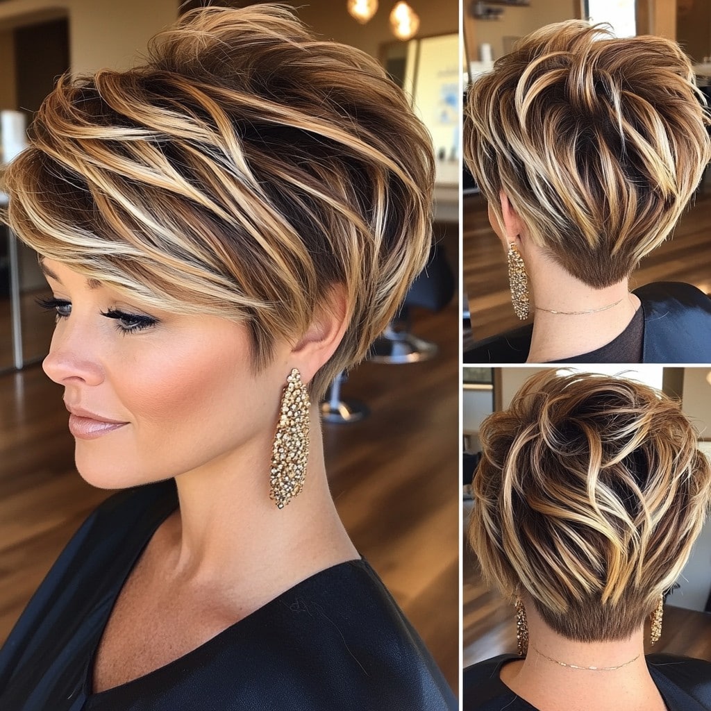 Golden Caramel Pixie