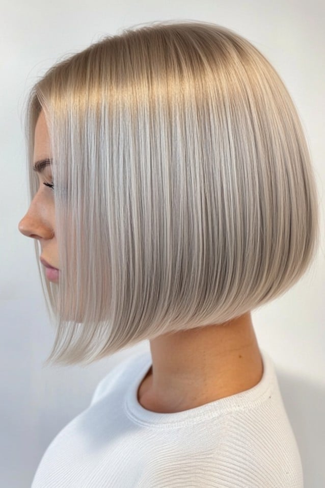 Icy Blonde Bob