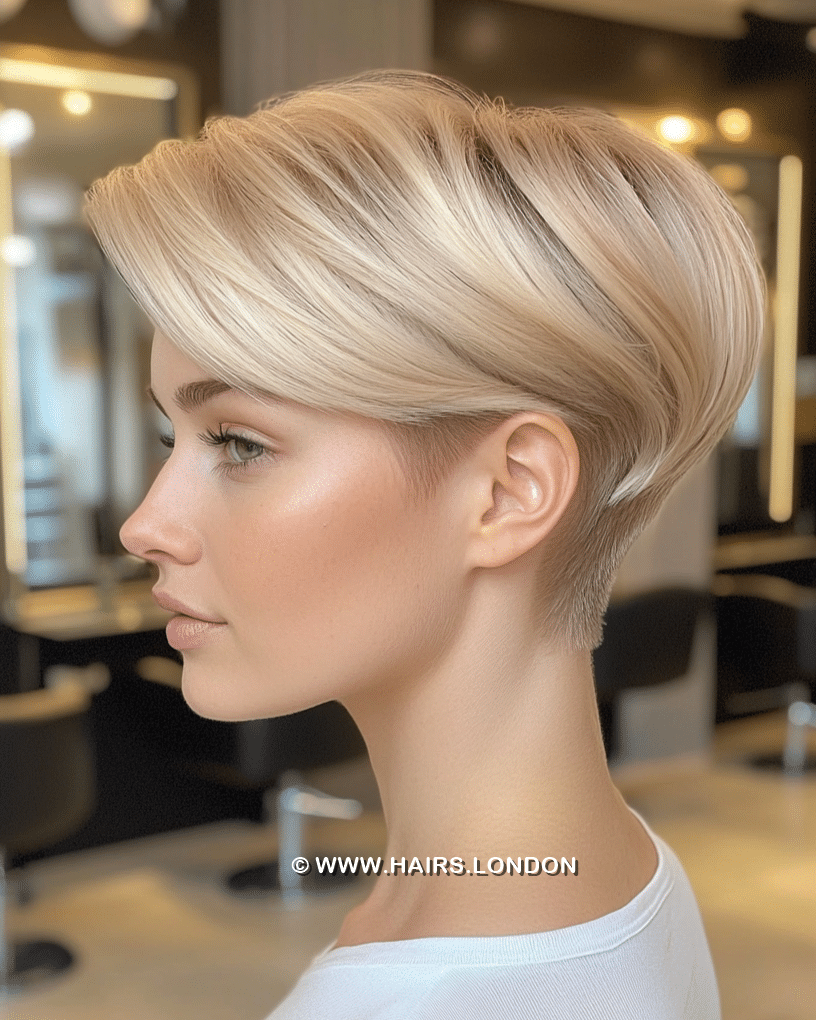 Pearl Blonde Pixie Hair