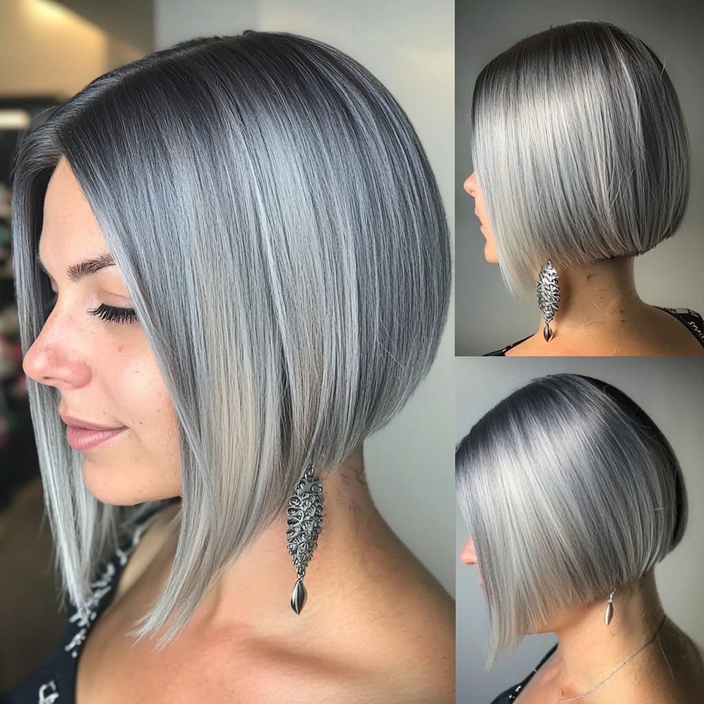 Silver Ombre Bob