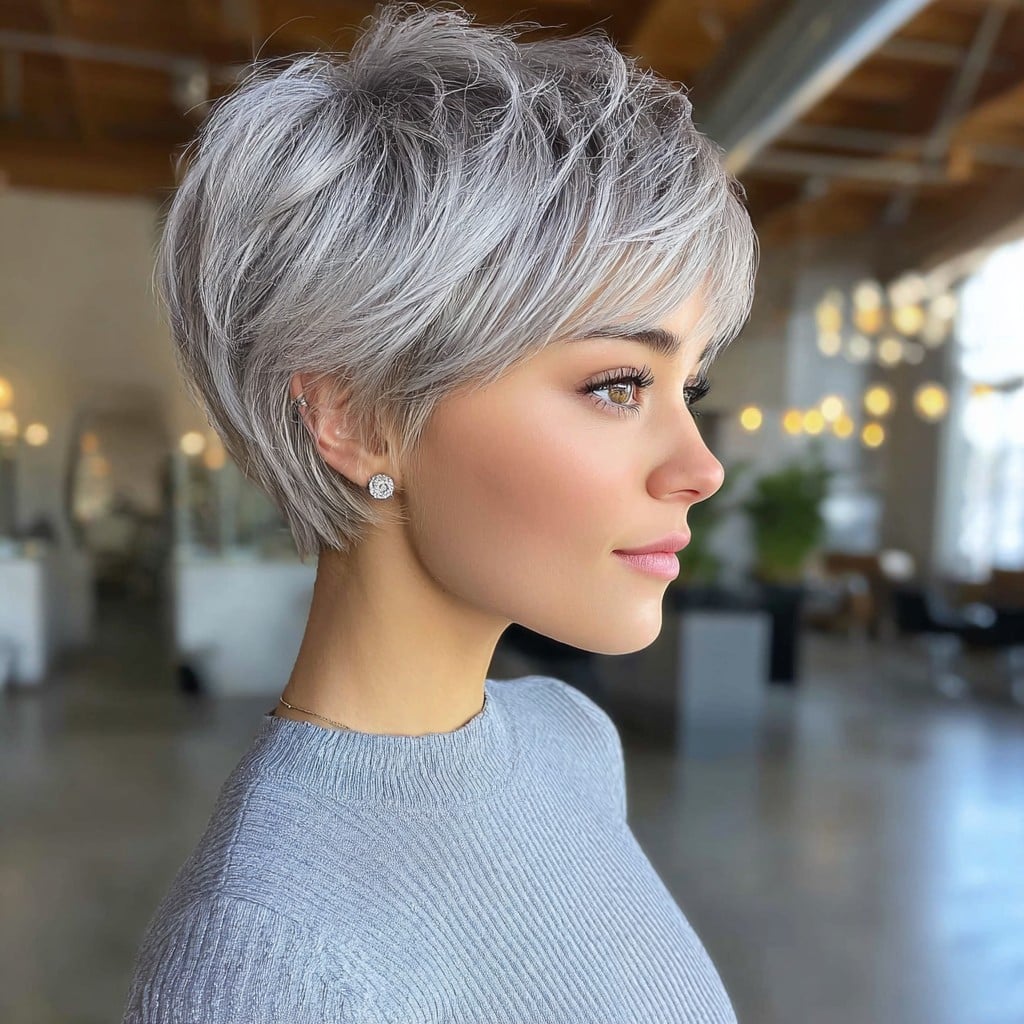 Silver Pearl Blonde Hair