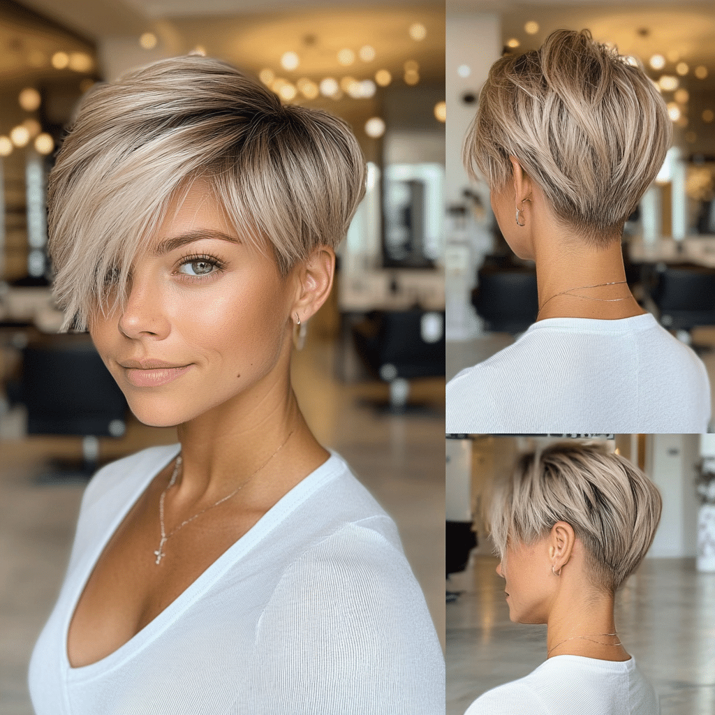 Smoky Rooted Blonde Hair