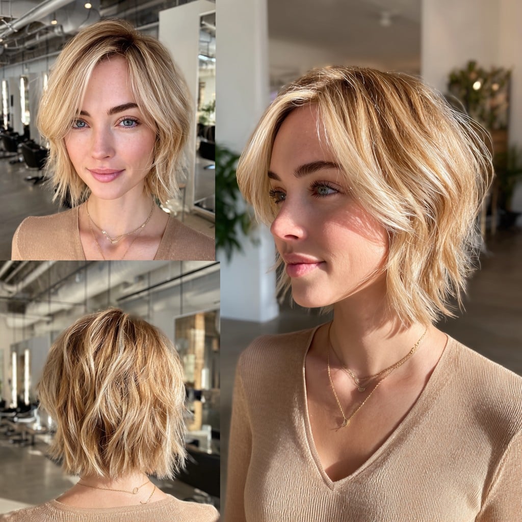 Sunlit Honey Blonde Hair