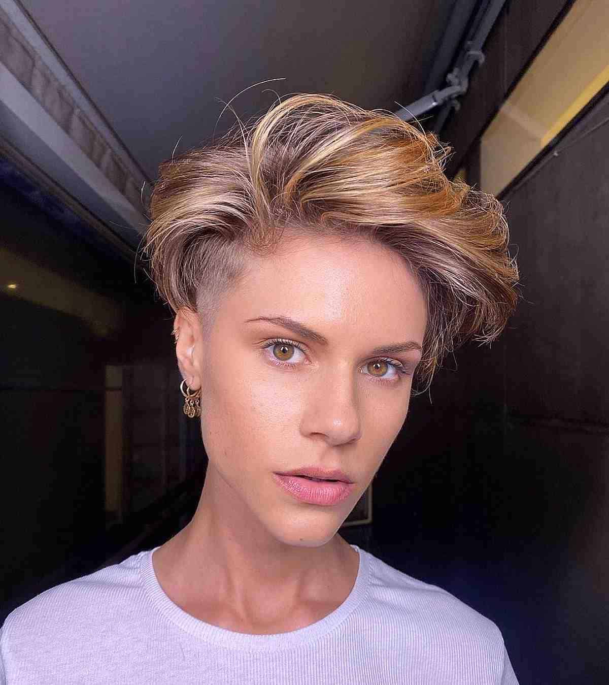 Short French Bob with No Bangs