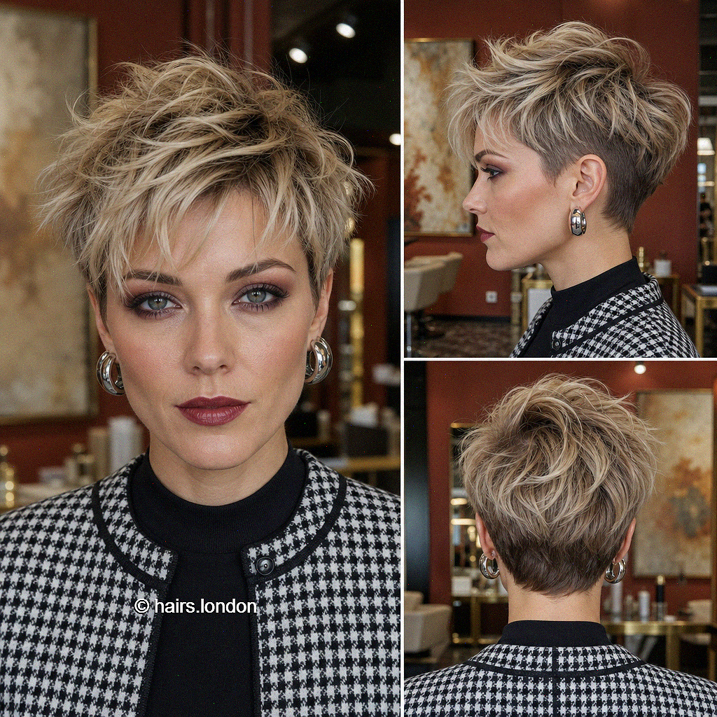 72 Cutest Ways to Get a Pixie Cut with Highlights for a Dimensional Crop Champagne Beige Blonde Hair