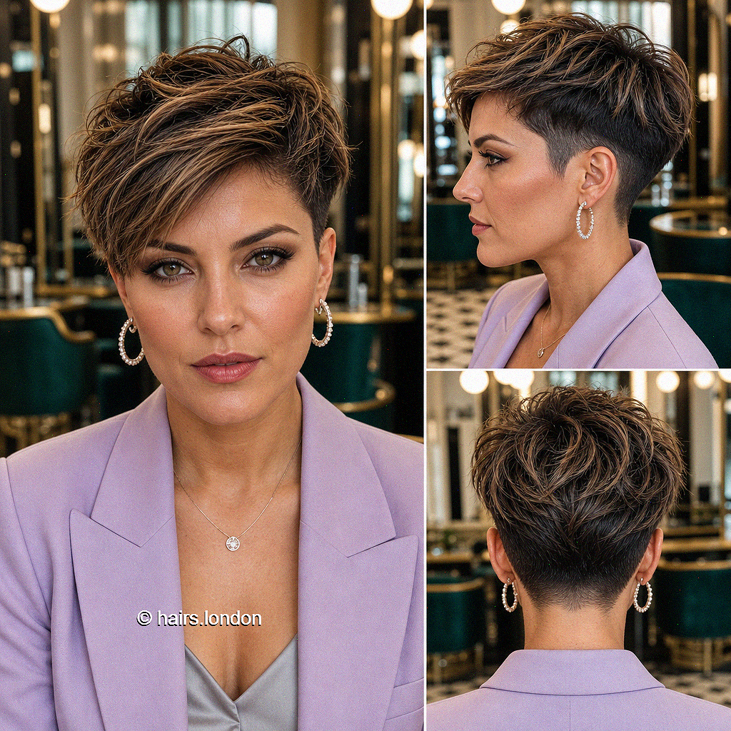 72 Cutest Ways to Get a Pixie Cut with Highlights for a Dimensional Crop Caramel Mocha Brunette Hair