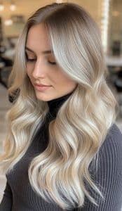 Ash Blonde Balayage Hair