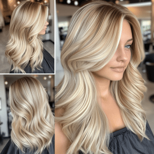 Buttery Vanilla Blonde Hair