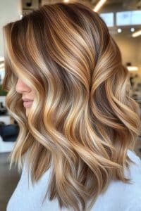 Caramel Blonde Balayage Hair