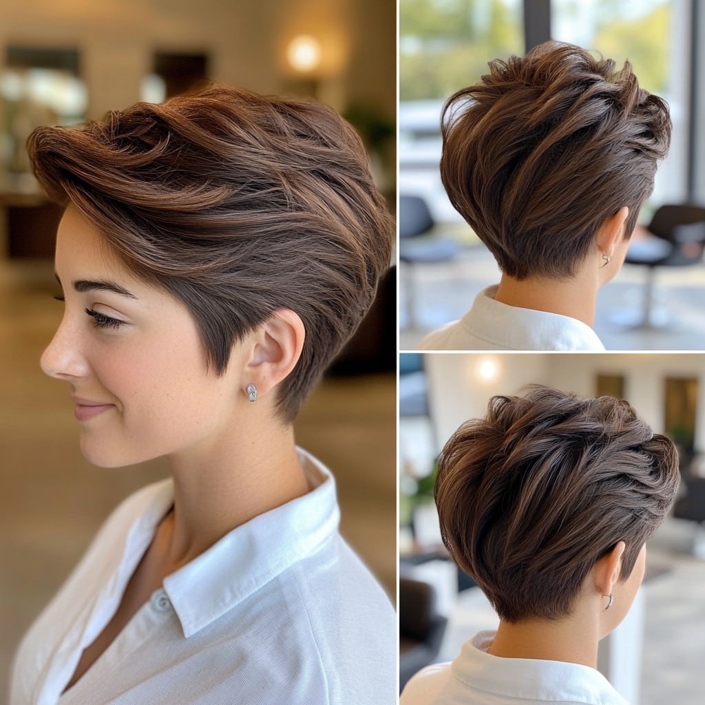 Chestnut Brown with Soft Highlights