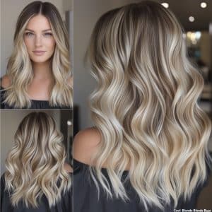 Cool Blonde Balayage Hair