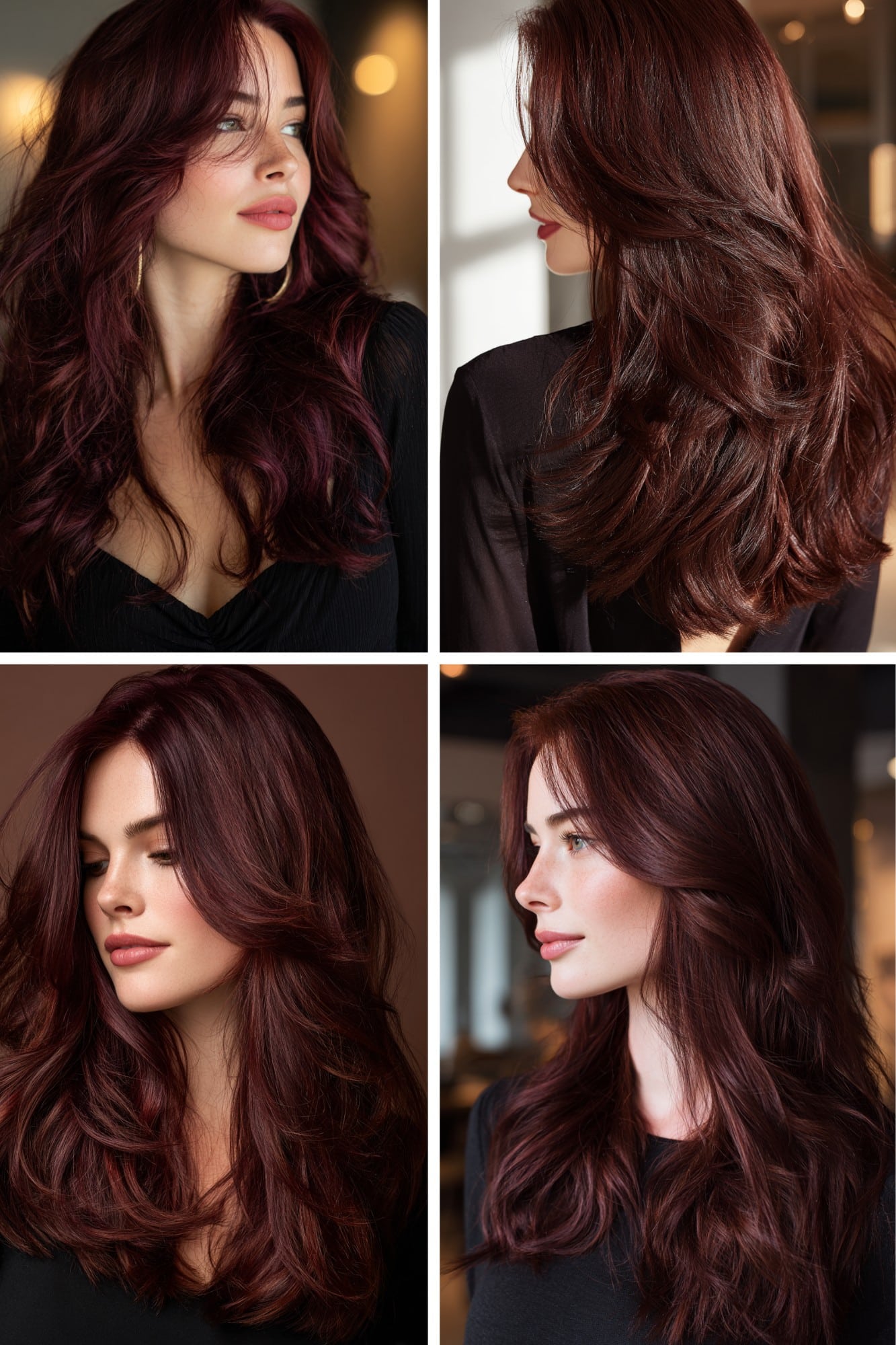 Deep Cherry Red Hair