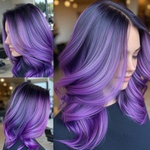 Electric Lavender Melt Hair