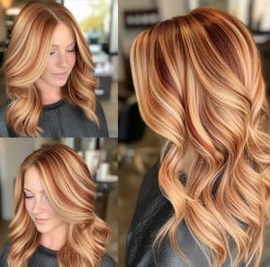 Fiery Red and Blonde Hair