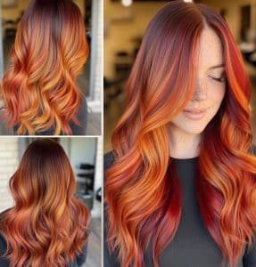 Fiery Sunset Red Hair