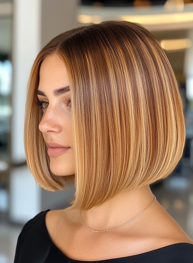 Golden Bronde Sleek Bob