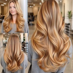 Golden Caramel Balayage Hair