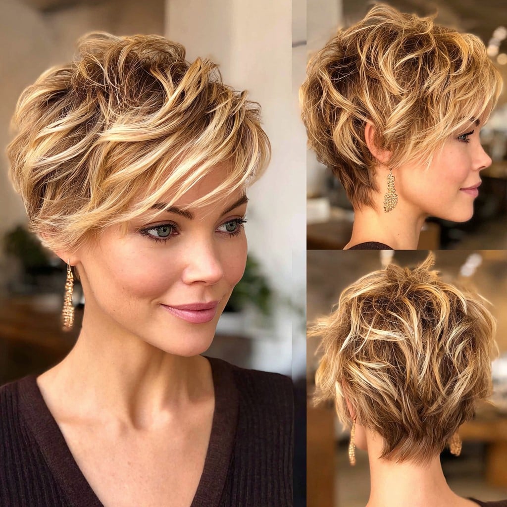 Highlighted Pixie Hair