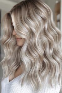 Icy Milk Tea Blonde Hair