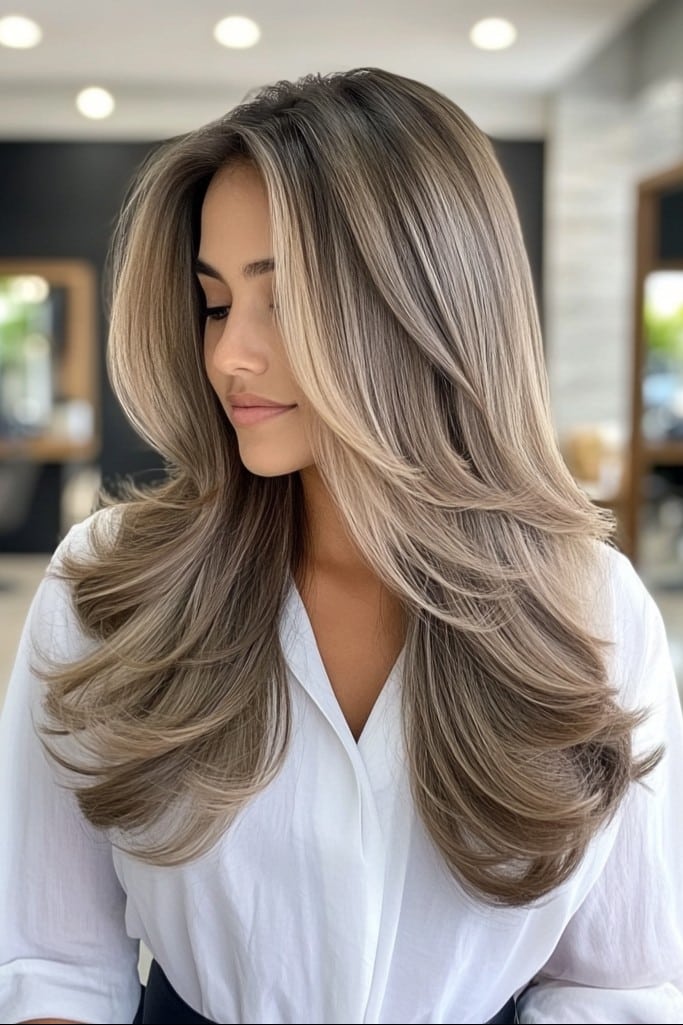Milk Tea Blonde with Ashy Undertones