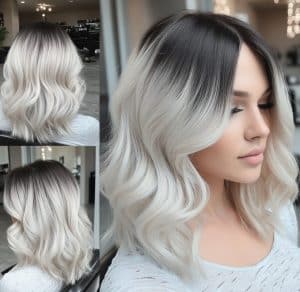 Platinum Ice Ombre Hair