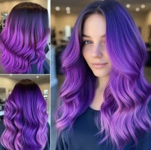 Purple Ombre Hair