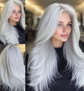 Silver Blonde Hair