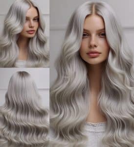 Silver Ice Blonde Hair