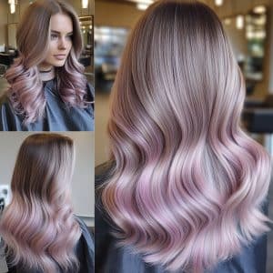 Smoky Lilac Pink Hair