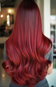 Vibrant Cherry Red Hair