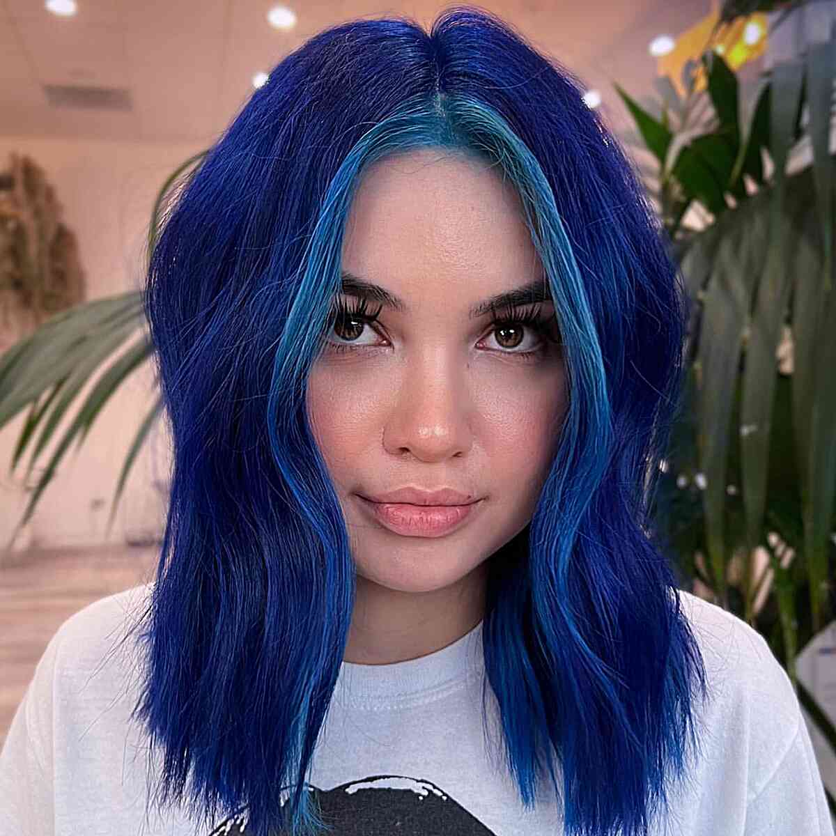 Bright Blue with a Light Blue Money Piece