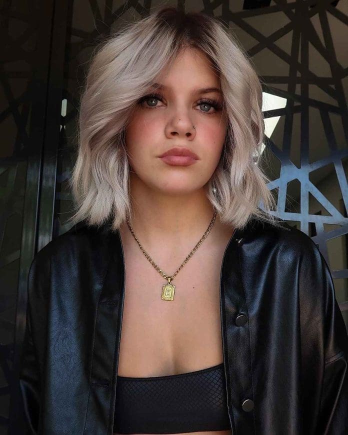 Ice White Hair with Dark Roots: The Timeless Beauty of Contrast
