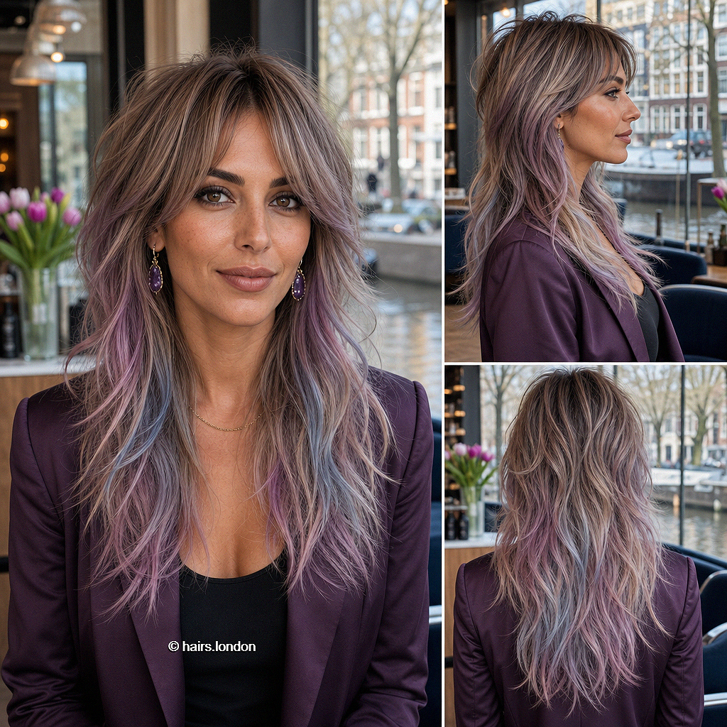 32 Beautiful Hair Colors to Compliment Brown Skin in 2026 Smoky Lavender Mocha Hair