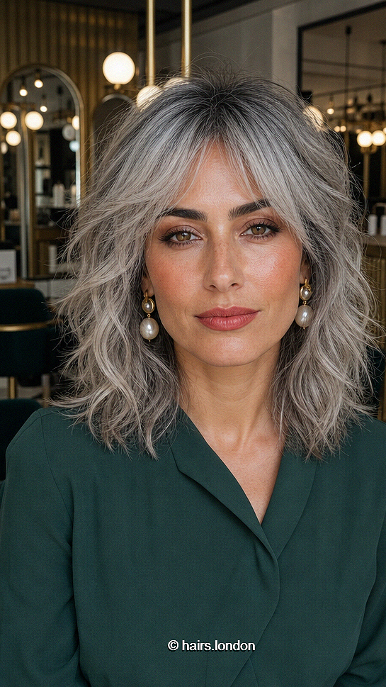 36 Chic and Luxurious Hair Colors for Winter 2026 Frosted Pearl Silver Hair
