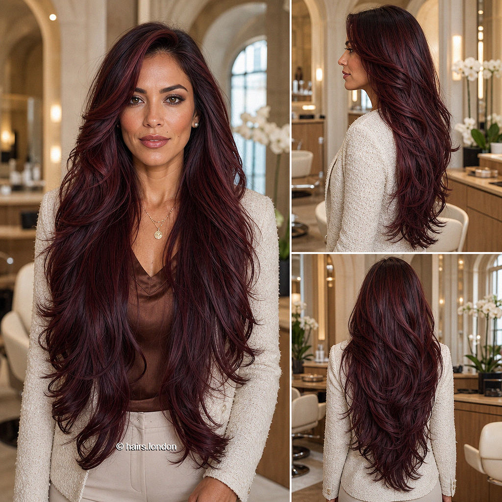 40 Burgundy Balayage Hair Color Ideas for a Cool Reddish Hue Black Cherry Mahogany Hair