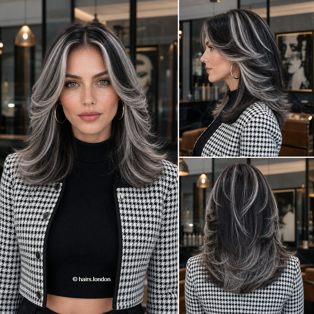 39 Hottest Hair Color Ideas of 2026 Smoky Silver Charcoal Hair
