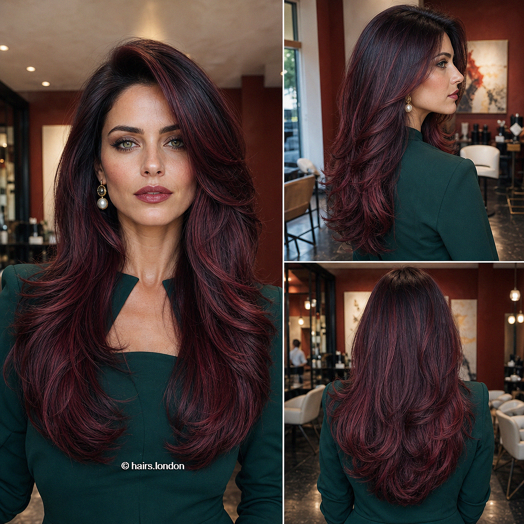 40 Burgundy Balayage Hair Color Ideas for a Cool Reddish Hue Black Cherry Merlot Hair