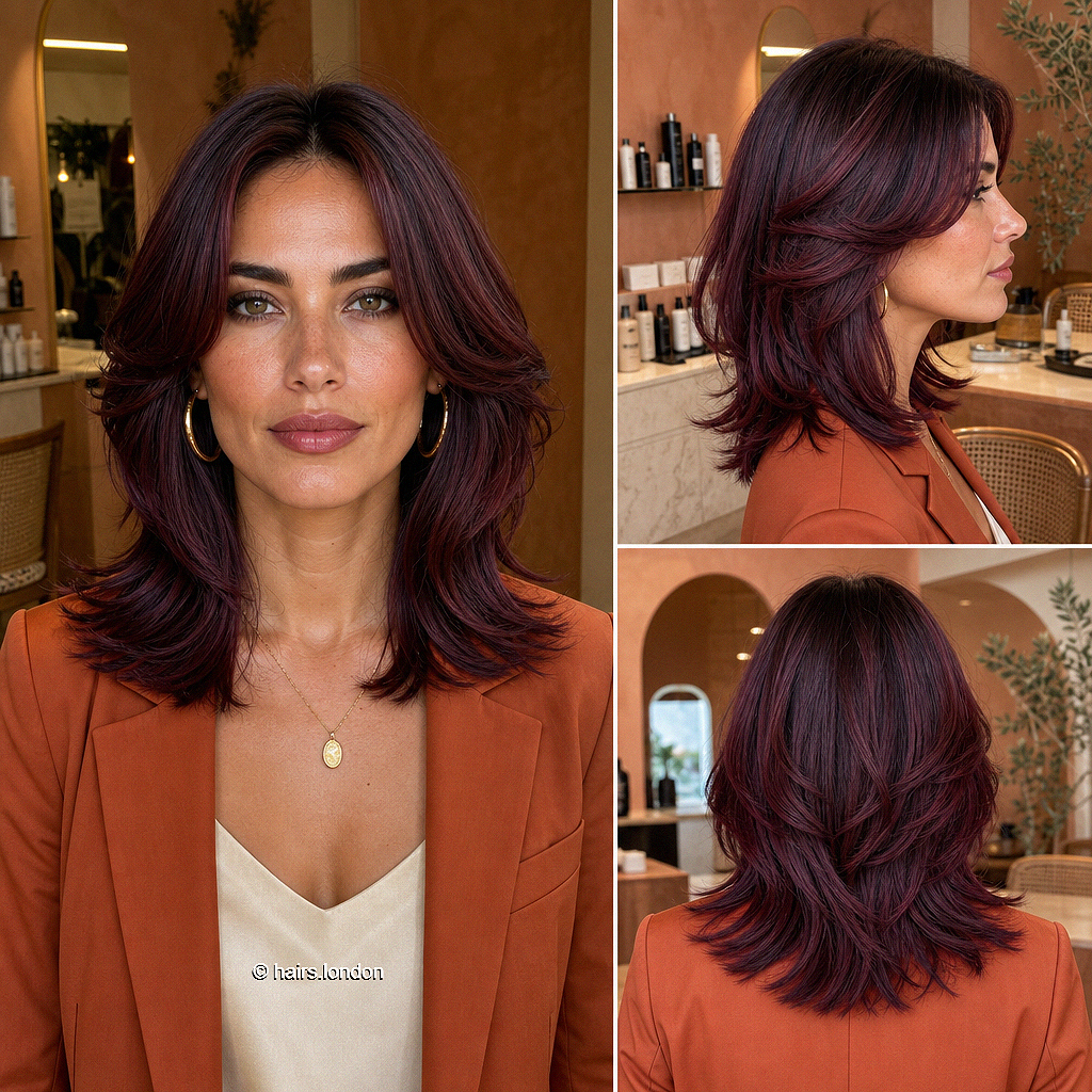 37 Vibrant Short Red Hair Shades to Experiment with in 2026 Black Cherry Mahogany Hair