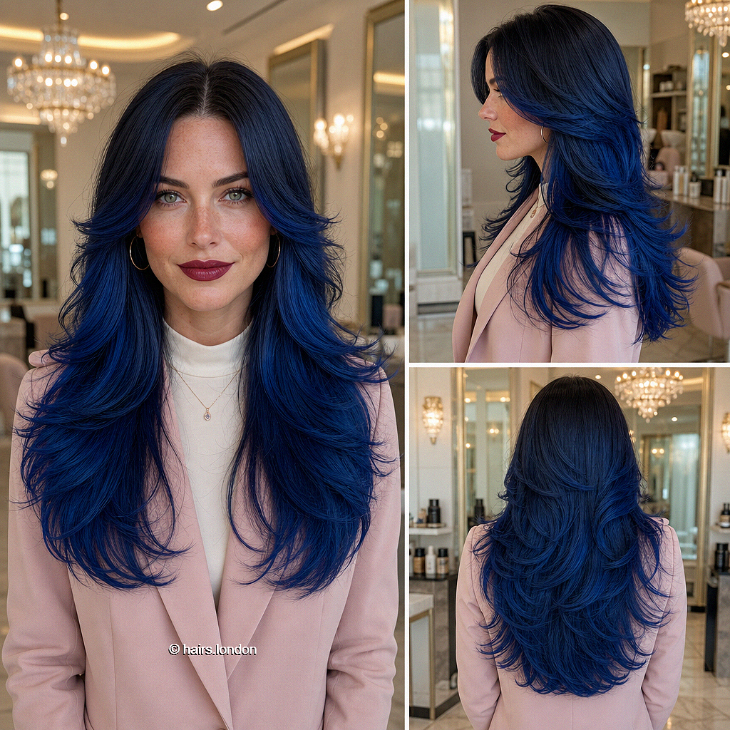 43 Best Hair Color Ideas For Every Style Midnight Sapphire Blue Hair