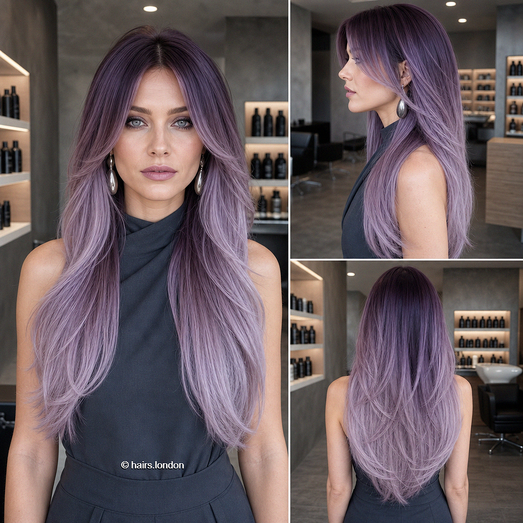 39 Bold Hair Color Ideas That Will Define 2026 Smoky Amethyst Lavender Hair