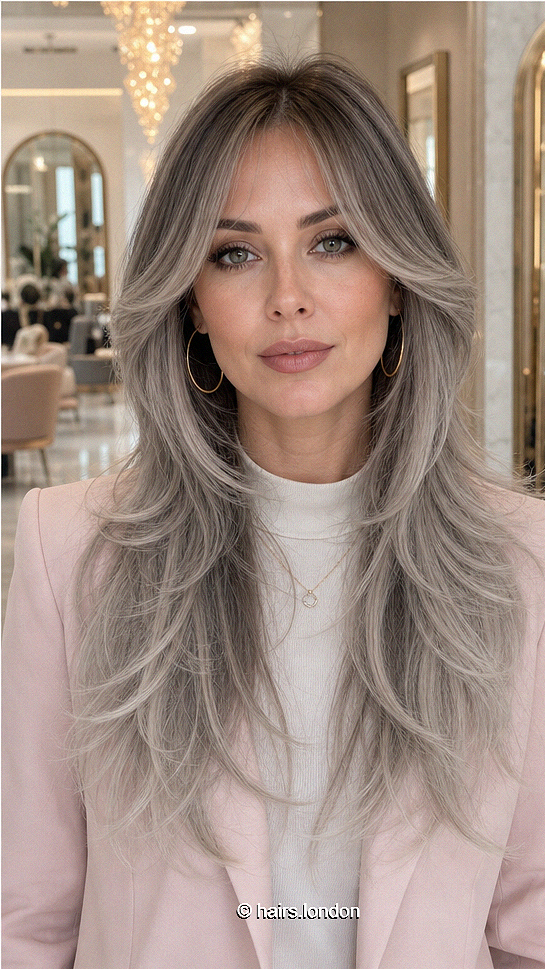 39 Bold Hair Color Ideas That Will Define 2026 Frosted Mushroom Silver Hair