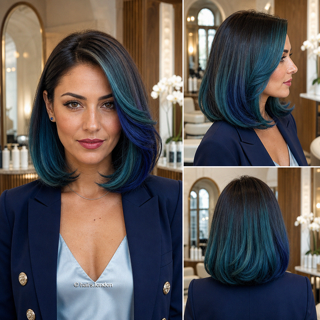 43 Best Hair Color Ideas For Every Style Midnight Teal Sapphire Hair