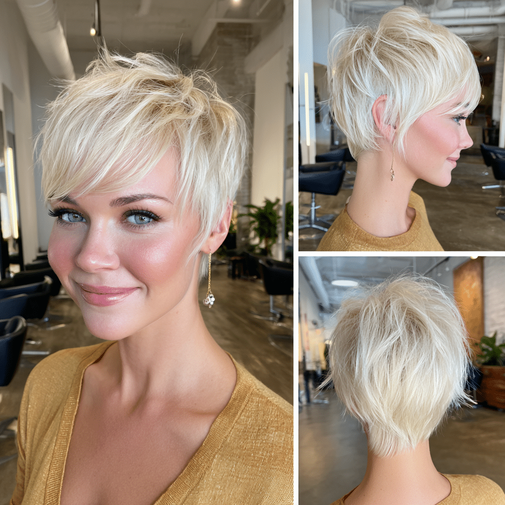 Icy Platinum Blonde Hair