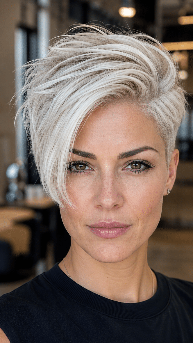 Icy Pearl Blonde Hair