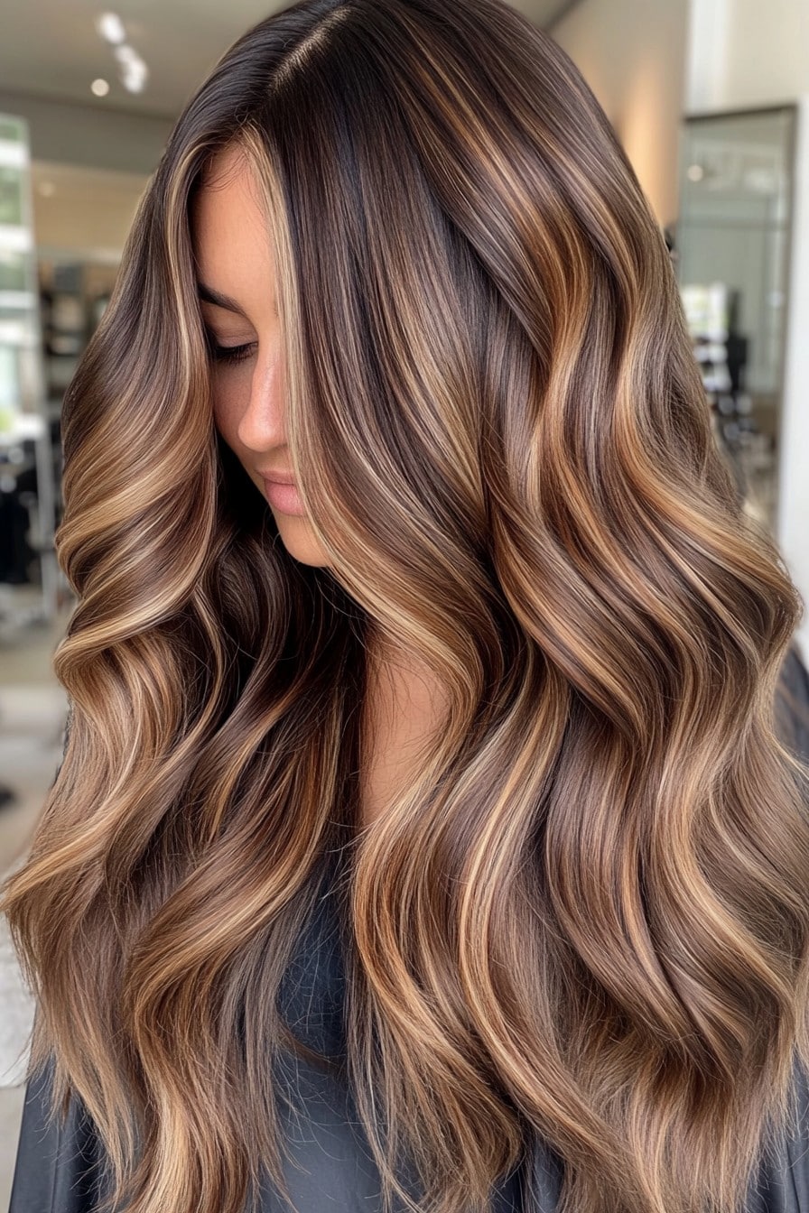 Caramel Highlight Hair