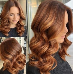 Copper Balayage Hair