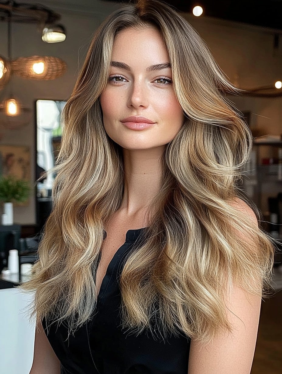 Dimensional Bronde with Soft Blonde Highlights