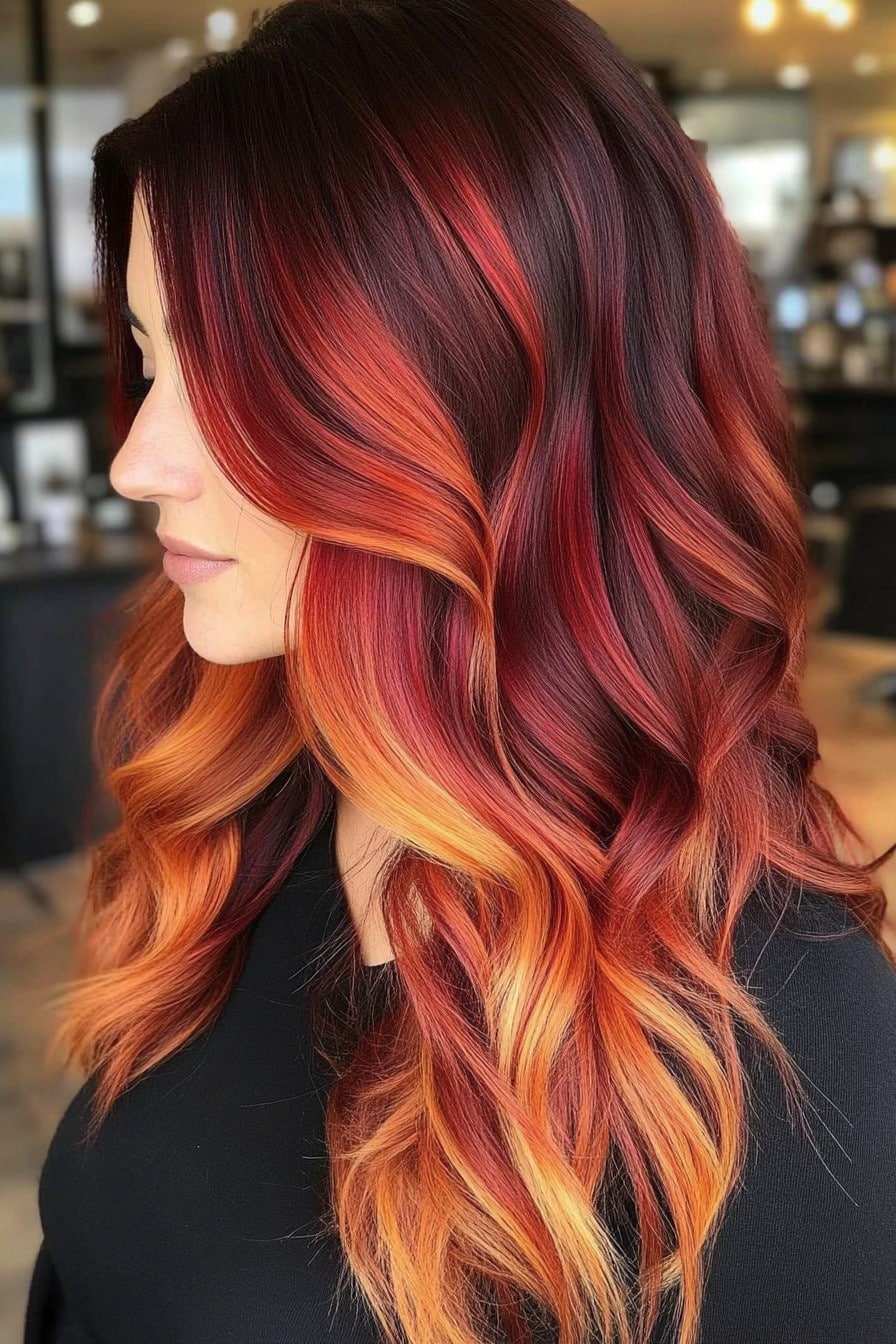 Fiery Copper and Crimson Blend